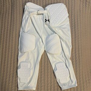 Under Armour White football girdle padded pants